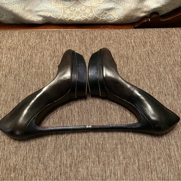 BRIAN ATWOOD Platform Heels BROWN / BLACK Glitter - Sz 10 (EU 41) Very nice! - Picture 14 of 16